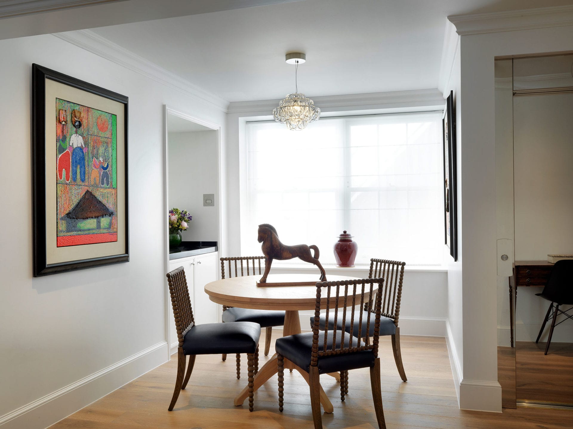 Dining area in the Gatehouse Two Bedroom Suite in the Stafford London Hotel